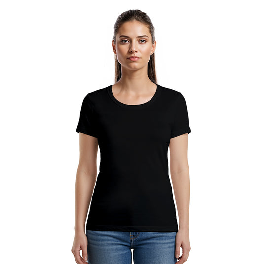 3 Bundle Pack - 3 U-neck T-shirts Super Premium - Woman