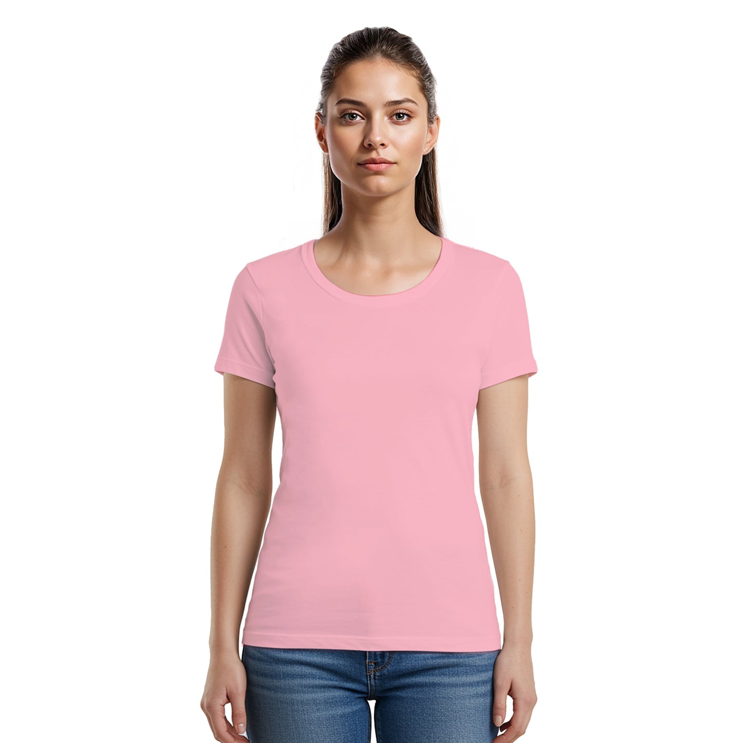 U-neck T-shirt Super Premium - Woman