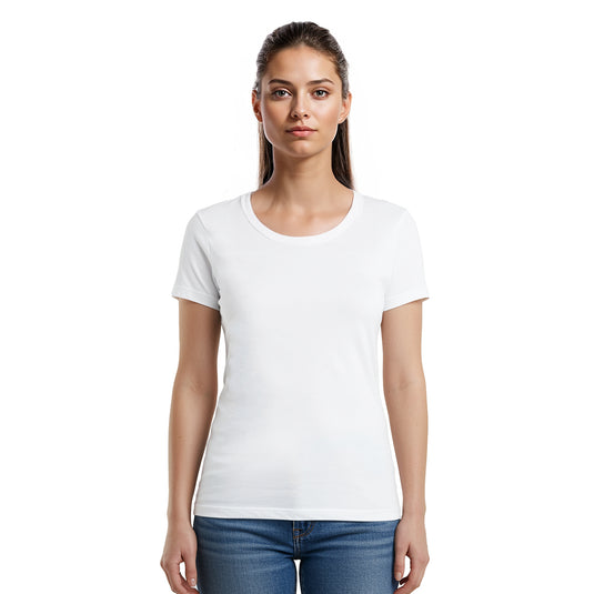 3 Bundle Pack - 3 U-neck T-shirts Super Premium - Woman