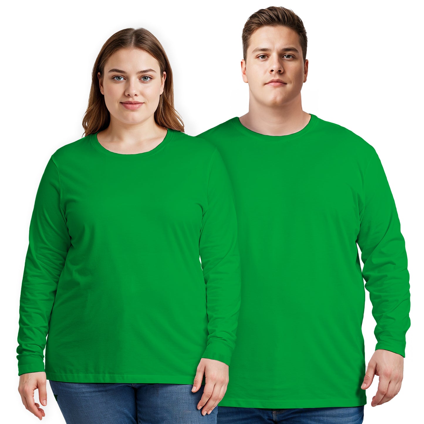 Plus Size Long Sleeve T-shirt Super Premium - Unisex