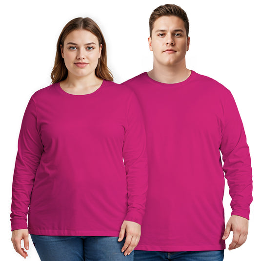 Plus Size Long Sleeve T-shirt Super Premium - Unisex