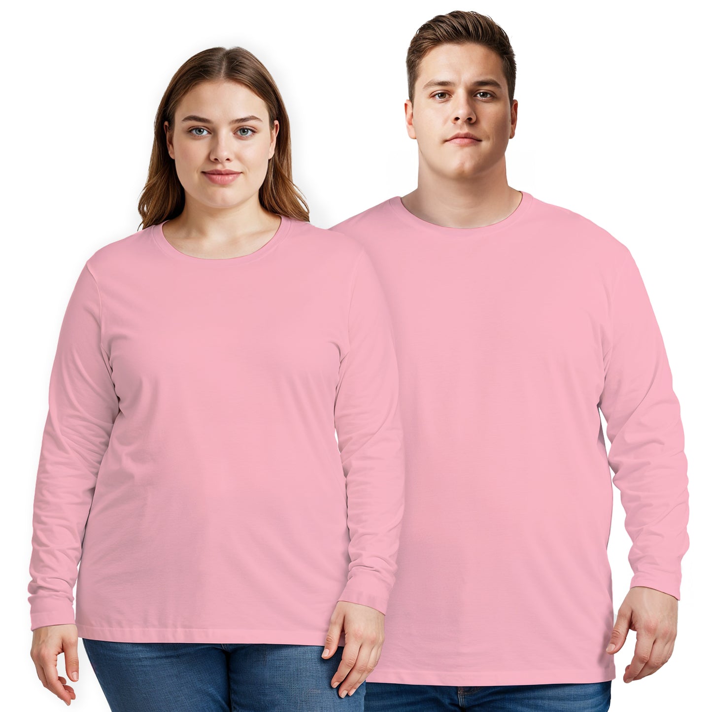 Plus Size Long Sleeve T-shirt Super Premium - Unisex