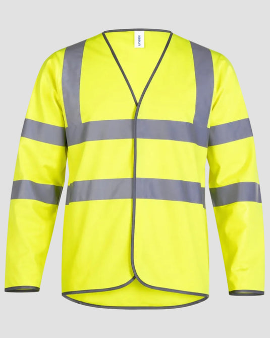 10 Long Sleeve Hi-Vis Waist Coats - 2 Free Logos