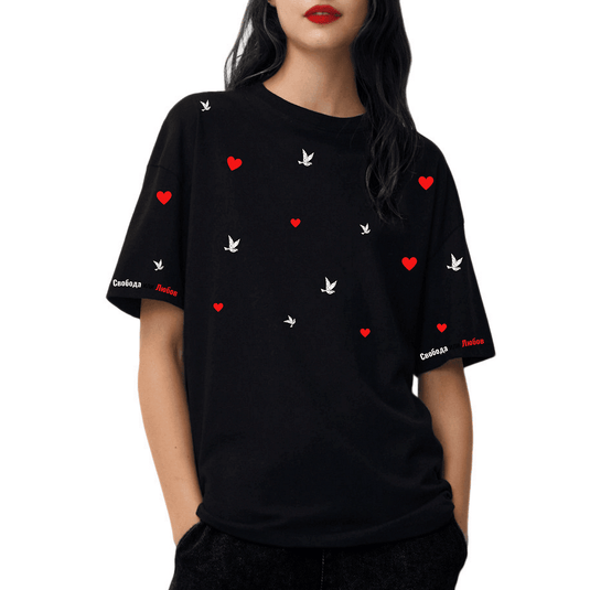 Дамска Тениска " Love vs Freedom"