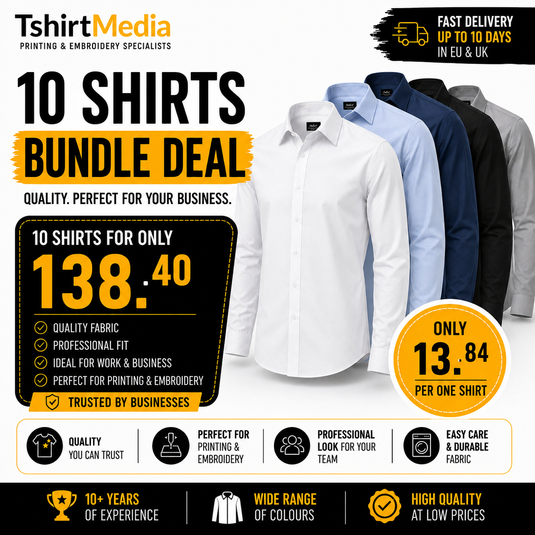 10 Long Sleeve Shirts Bundle - Men