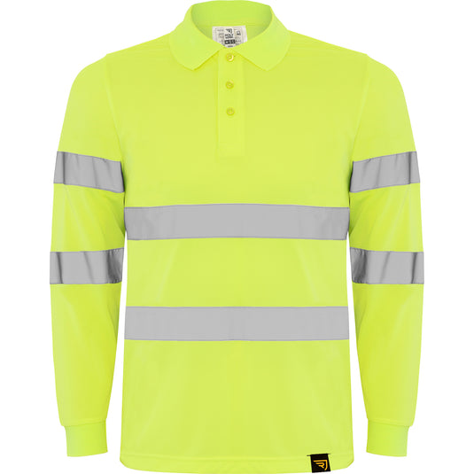 Hi-Vis Polo T-shirt POLARIS - Long Sleeve
