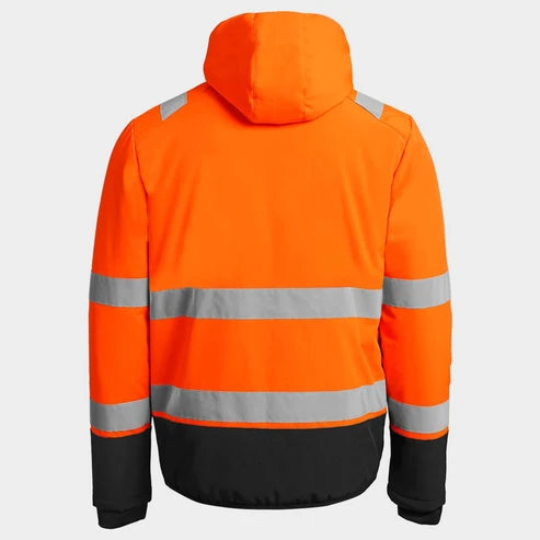 Padded work jacket REEF PAD HV SOFTSHELL