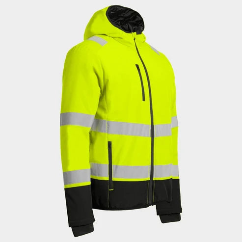 Padded work jacket REEF PAD HV SOFTSHELL