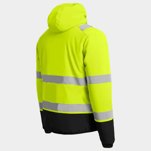 Padded work jacket REEF PAD HV SOFTSHELL