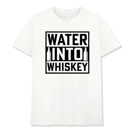 Тениска Водата да се Превърне в Уиски