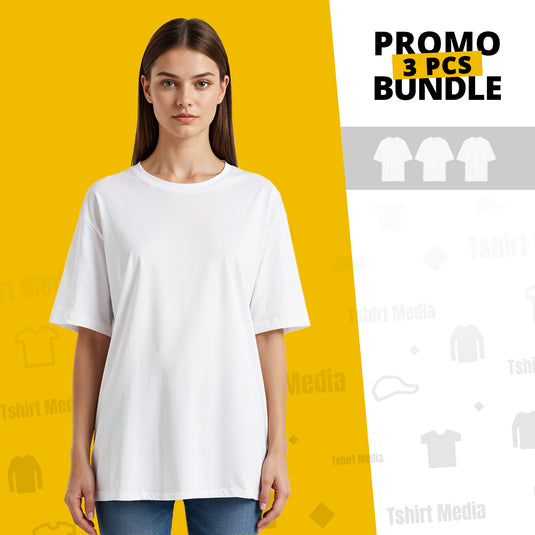 3 Bundle Pack - 3 Oversized T-Shirts Premium - Woman