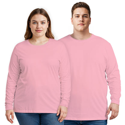 3 Bundle Pack - 3 Plus Size Long Sleeve T-shirts  Super Premium - Unisex