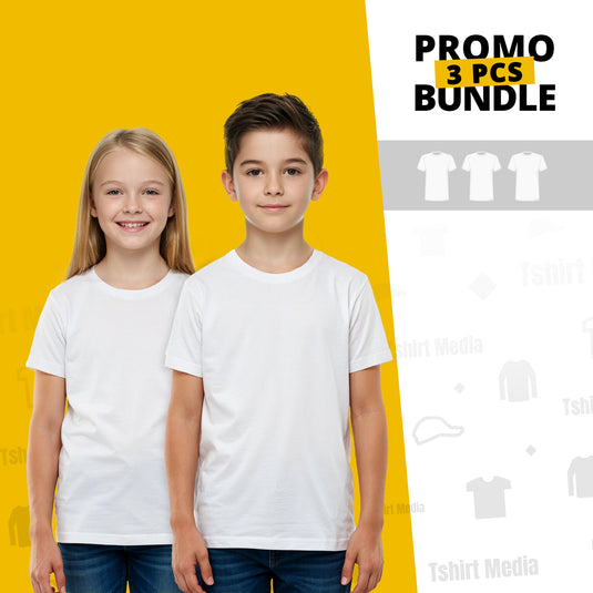 3 Bundle Pack - 3 Classic T-shirts Super Premium - Kids