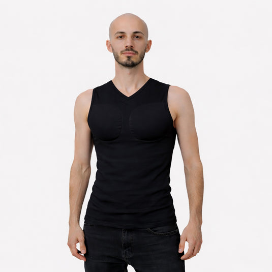 Muscle Shape Vest - V-neck