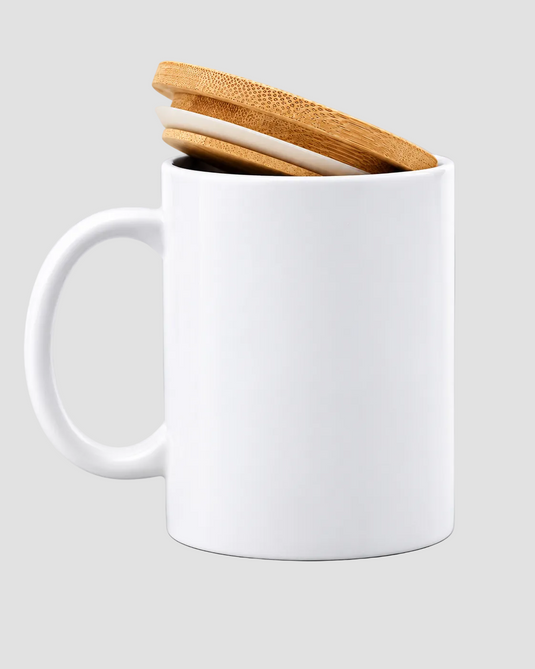 Ceramic Cup with Bamboo Lid BERRY