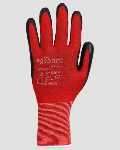 Gloves dipped in nitrile foam EGEBANT SANFOAM
