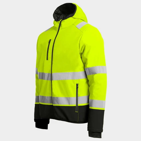 Padded work jacket REEF PAD HV SOFTSHELL