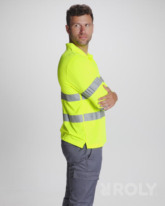 Hi-Vis Polo T-shirt POLARIS - Long Sleeve